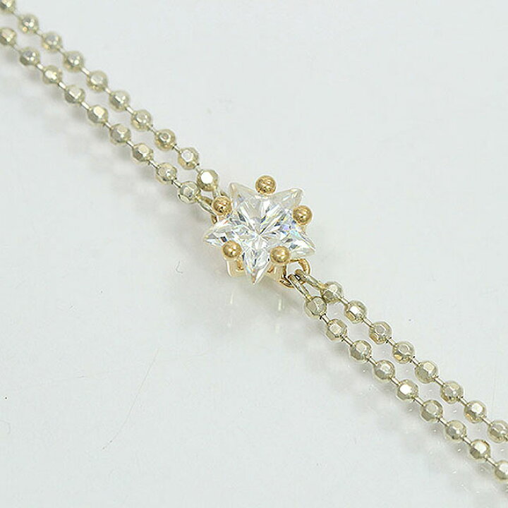 楽天市場】STAR JEWELRY(スタージュエリー) ブレスレット 2連 星 14金 