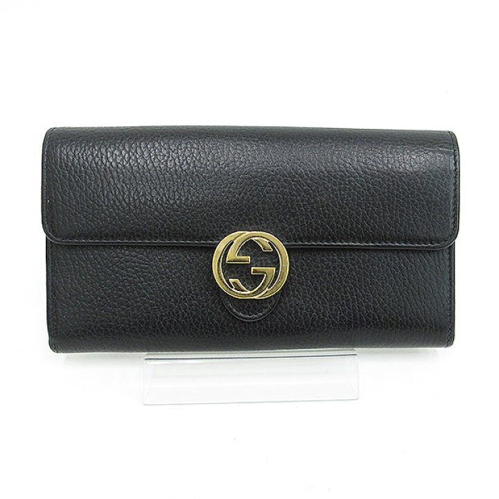 楽天市場】GUCCI(グッチ) インターロッキングG 長財布 615524 黒 