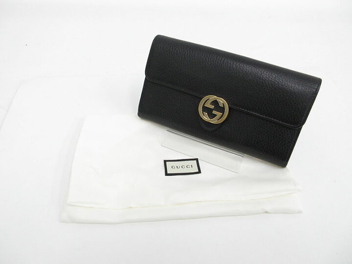 楽天市場】GUCCI(グッチ) インターロッキングG 長財布 615524 黒 