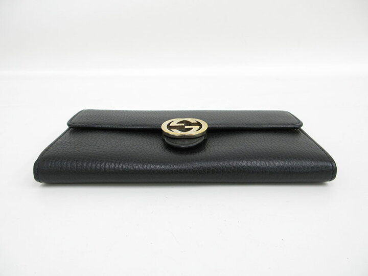 楽天市場】GUCCI(グッチ) インターロッキングG 長財布 615524 黒 