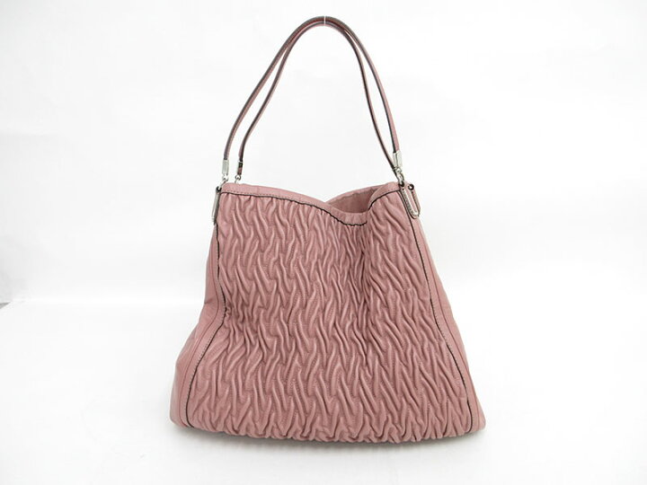 楽天市場】COACH(コーチ) マディソン ギャザー トートバッグ 25627