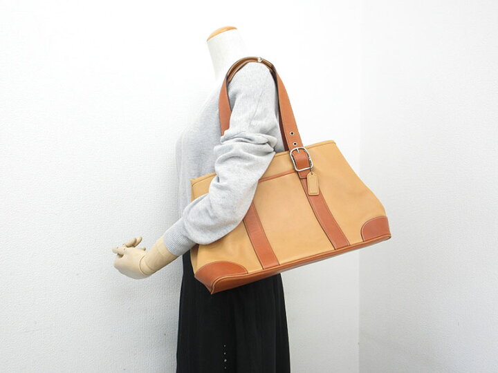 楽天市場】COACH(コーチ) トートバッグ 7582 キャメル レザー 
