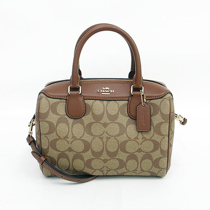 楽天市場】COACH(コーチ) シグネチャー 2WAYバッグ ミニボストン 