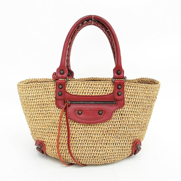 楽天市場】BALENCIAGA（バレンシアガ) ラフィア かごバッグ 236741  