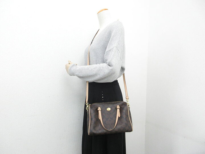楽天市場】COACH(コーチ) シグネチャー 2WAYバッグ ミニボストンバッグ 