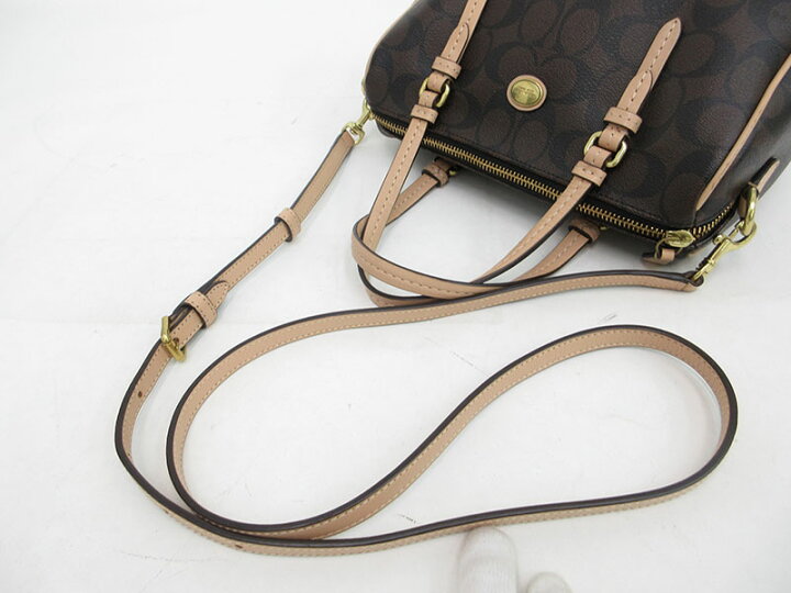楽天市場】COACH(コーチ) シグネチャー 2WAYバッグ ミニボストンバッグ 