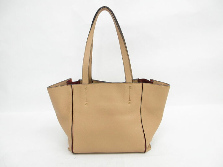 楽天市場】chloe(クロエ) マイロ トートバッグ ベージュ レザー 