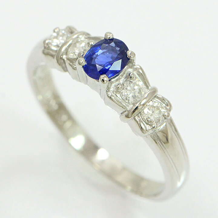 楽天市場】サファイア 0.39ct ダイヤモンド 計0.21ct リング 11.5号 