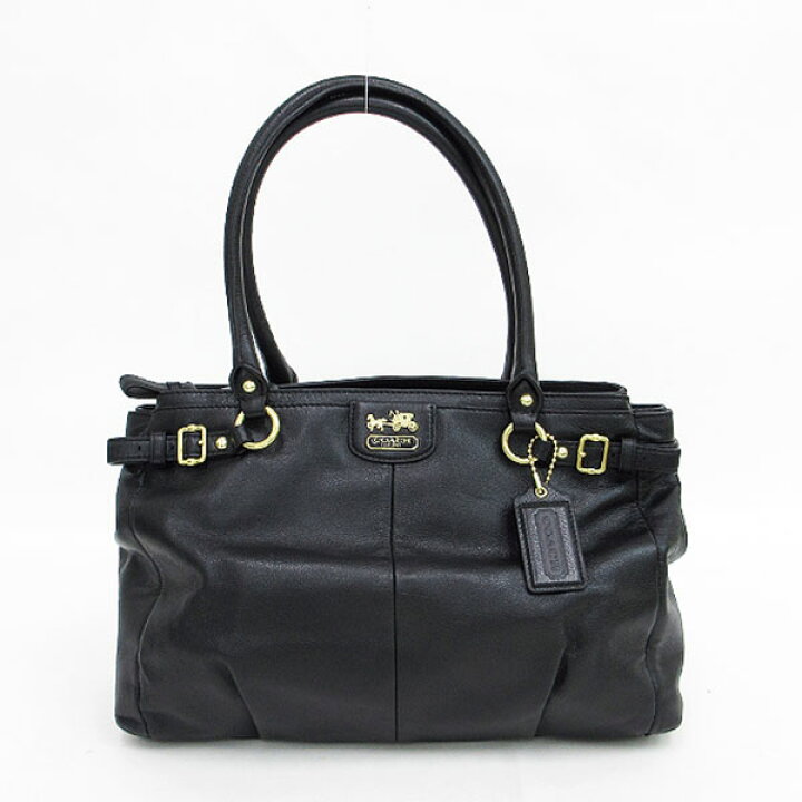 楽天市場】COACH(コーチ) トートバッグ 22262 黒 ブラック レザー 