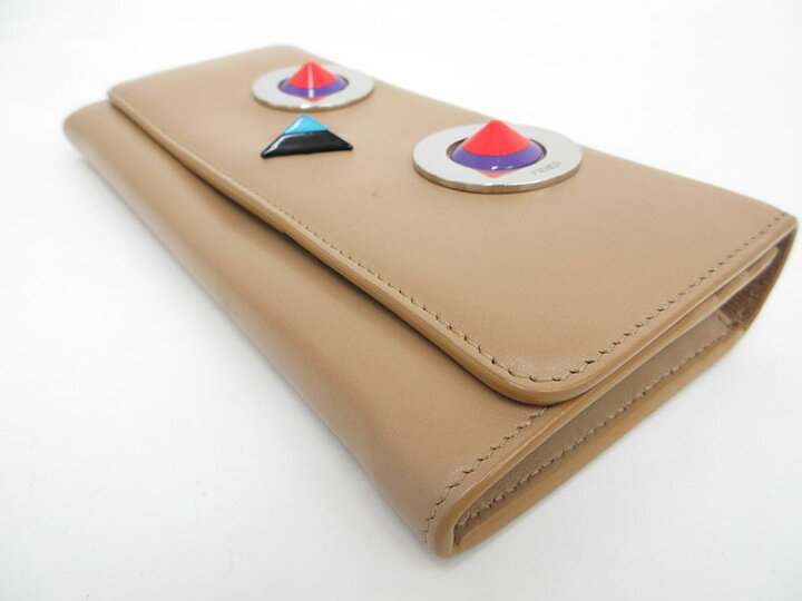 楽天市場】FENDI(フェンディ) モンスター 長財布 ベージュ 【ブランド  