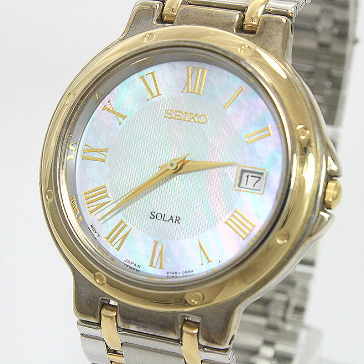 楽天市場】SEIKO(セイコー) V145 デイト ステンレススチール(SS 