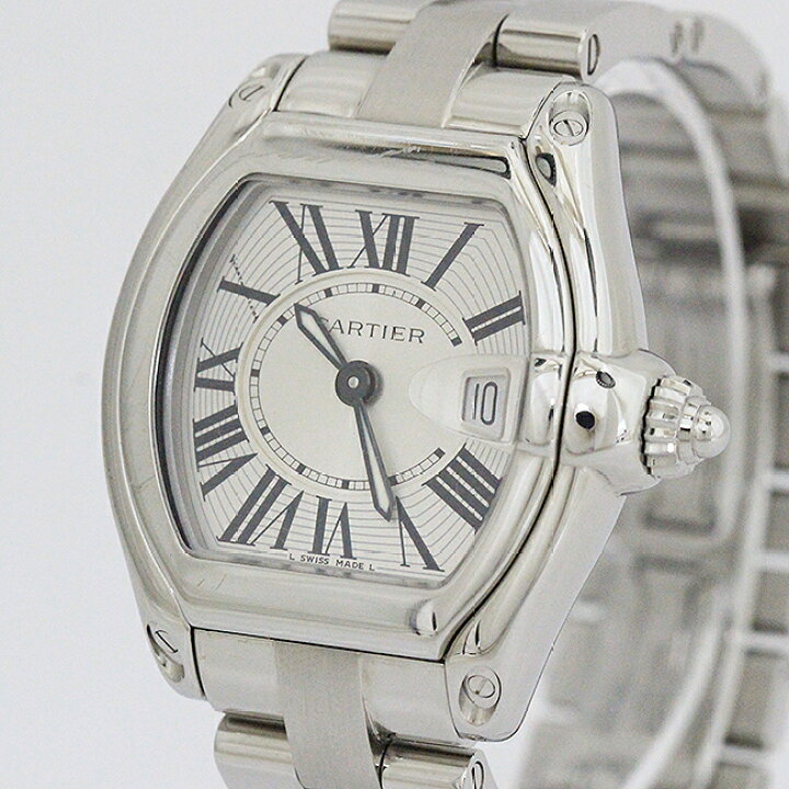 楽天市場】Cartier(カルティエ) ロードスター SM メタルバンド 白 