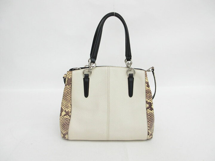 楽天市場】COACH(コーチ) パイソン柄 2WAYバッグ F57557 ホワイト 