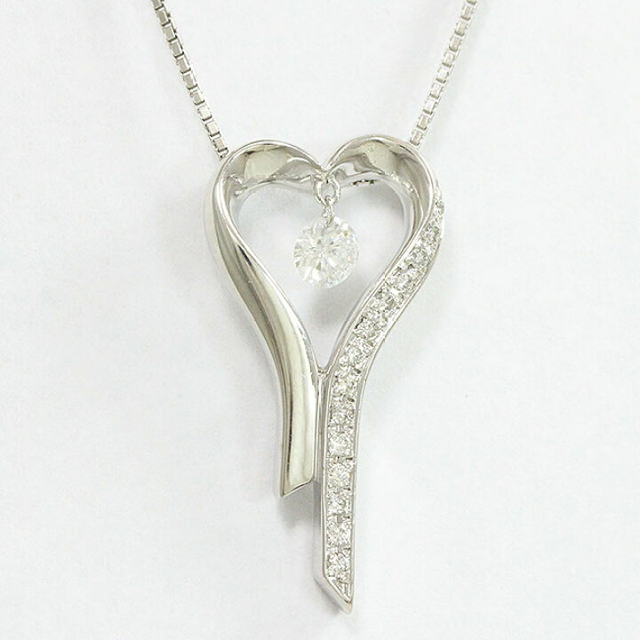 楽天市場】 ダイヤモンド 計0.30ct ネックレス 18金ホワイトゴールド  