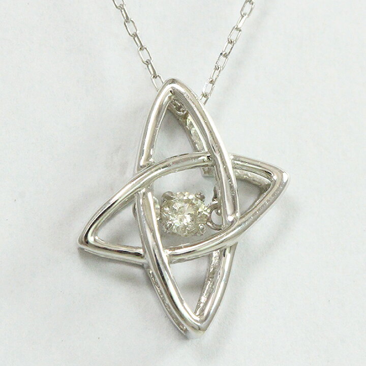 楽天市場】 ダンシングストーン ダイヤモンド 0.05ct ネックレス 18金 