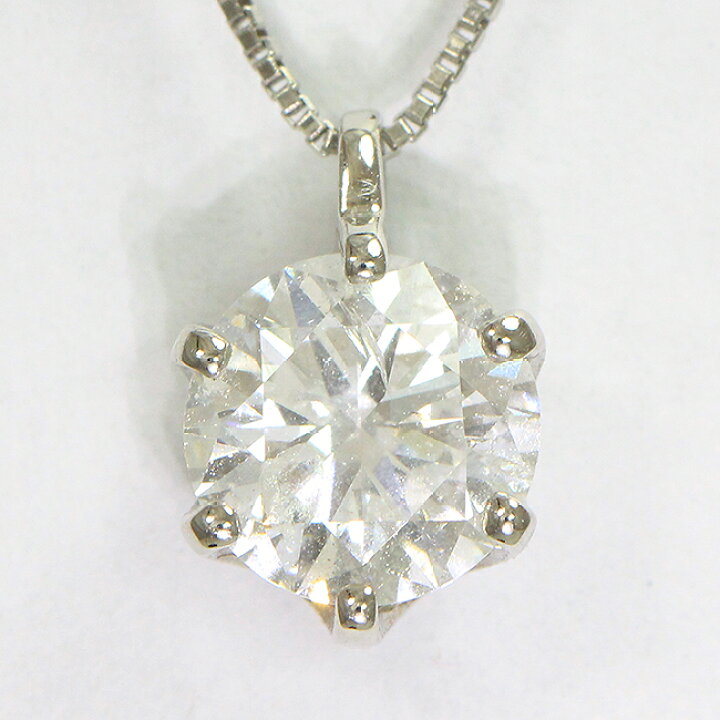 楽天市場】 一粒石 ダイヤモンド 1.026ct/D/I1/G ネックレス プラチナ 