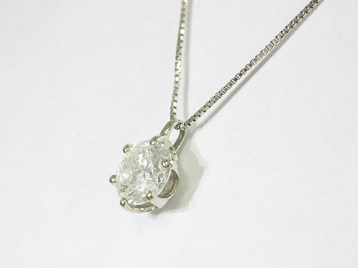 楽天市場】 一粒石 ダイヤモンド 1.026ct/D/I1/G ネックレス プラチナ 