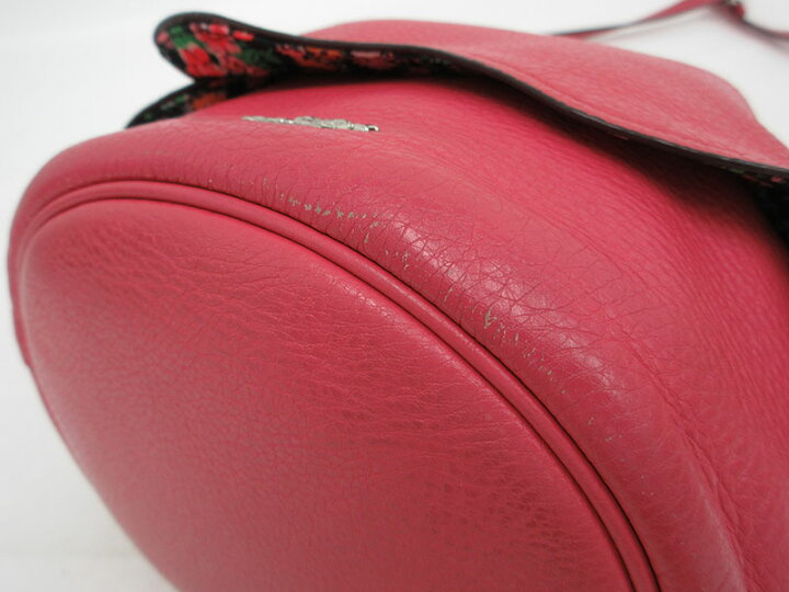 楽天市場】COACH(コーチ) 巾着ショルダーバッグ F57542 ピンク レザー 