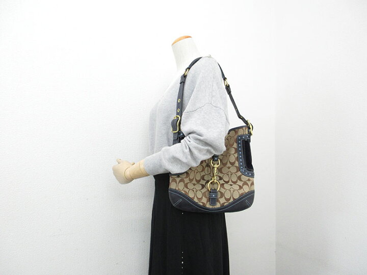 楽天市場】COACH(コーチ) シグネチャー ワンショルダーバッグ 1424 茶 
