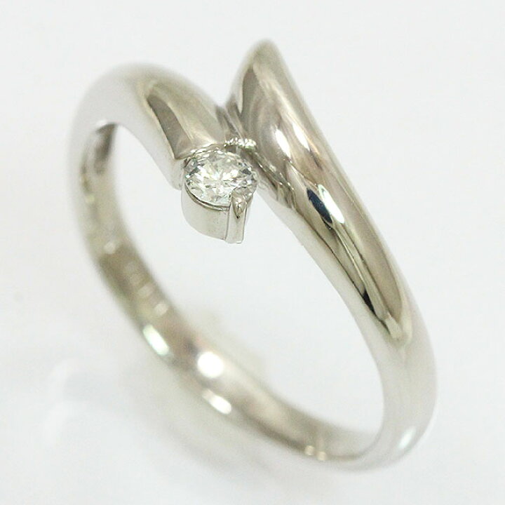 楽天市場】 ダイヤモンド 0.10ct リング 13号 プラチナ(Pt900) 【中古 