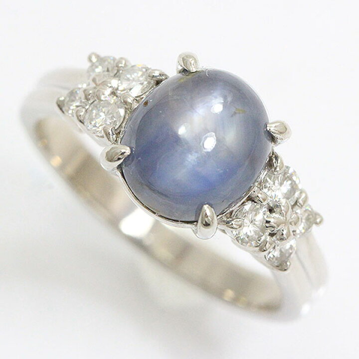 楽天市場】 リング スターサファイア 4.60ct/ダイヤモンド 計 0.32ct  
