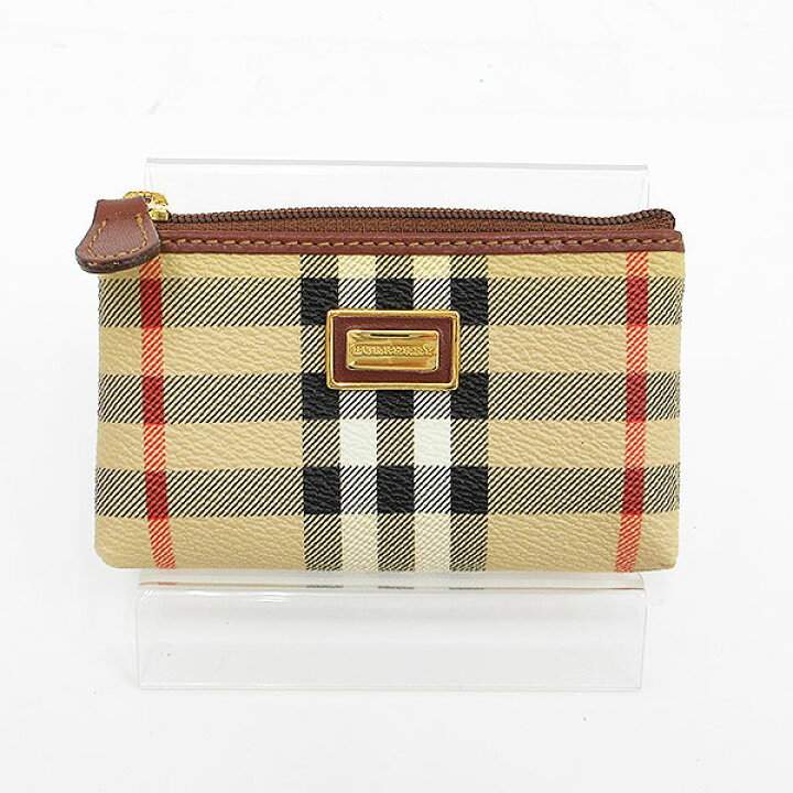 楽天市場】BURBERRY(バーバリー) チェック柄 コインケース キーリング 