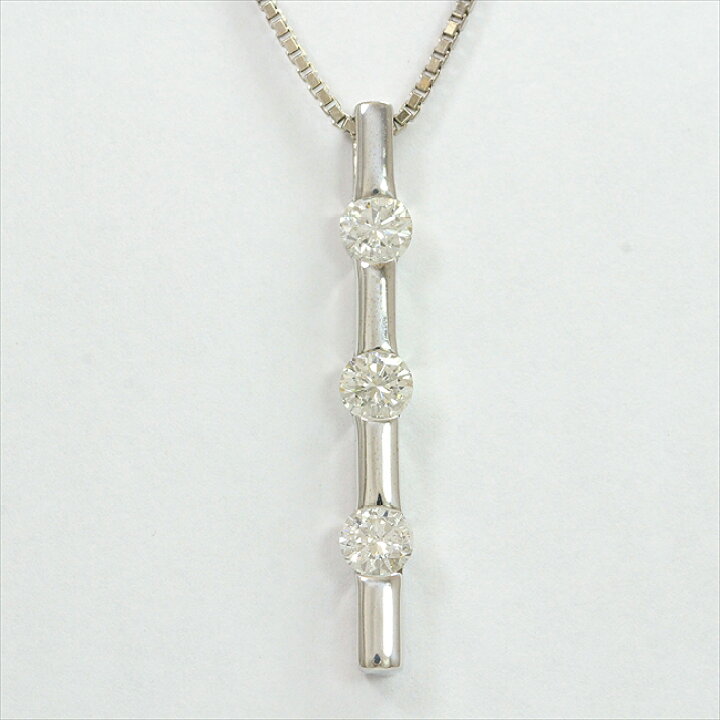 楽天市場】ダイヤモンド 計0.95ct ネックレス 18金ホワイトゴールド  