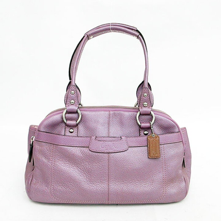 楽天市場】COACH(コーチ) トートバッグ F14685 紫 パープル レザー 