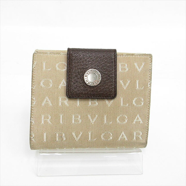 楽天市場】BVLGARI(ブルガリ) ロゴマニア ダブルホック二つ折り財布  