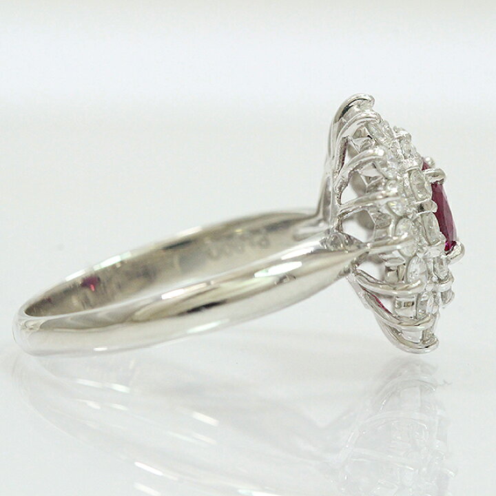 楽天市場】 リング ビルマ産 ルビー 0.97ct/ダイヤモンド 計1.07ct 15 