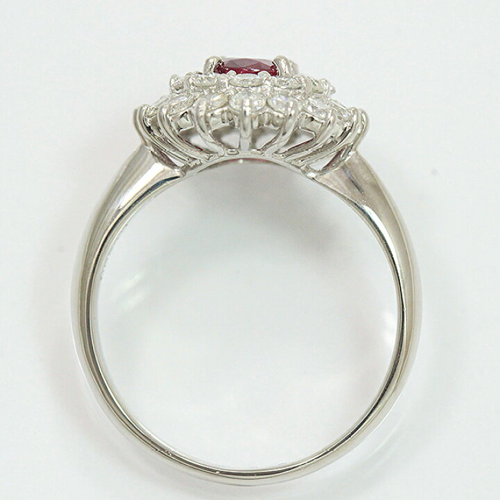 楽天市場】 リング ビルマ産 ルビー 0.97ct/ダイヤモンド 計1.07ct 15 