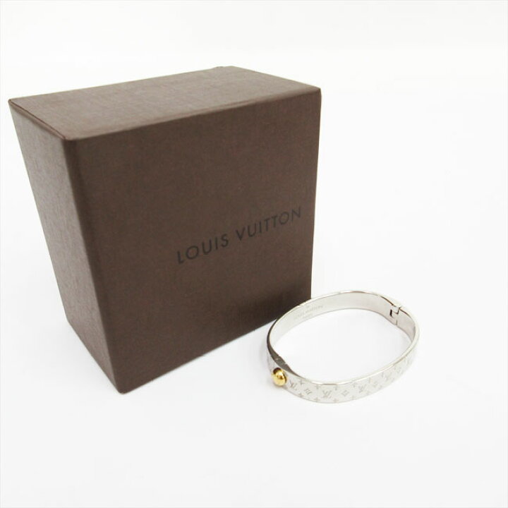 楽天市場】LOUIS VUITTON(ルイヴィトン) カフ ナノグラム バングル 