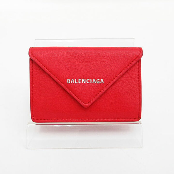 楽天市場】BALENCIAGA（バレンシアガ) ペーパー ミニ財布 三つ折り 