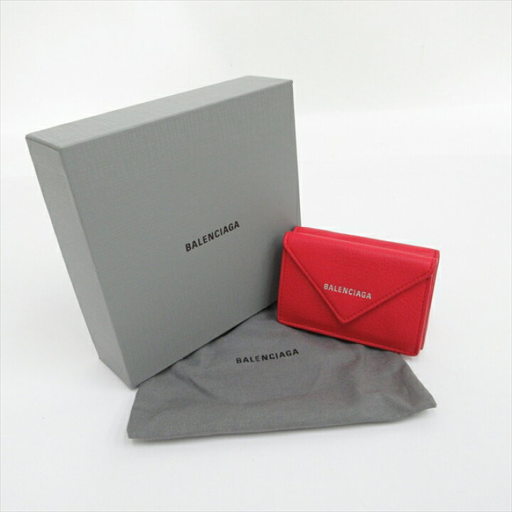 楽天市場】BALENCIAGA（バレンシアガ) ペーパー ミニ財布 三つ折り 
