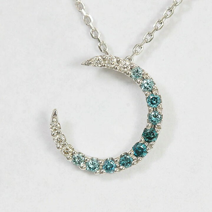 楽天市場】STAR JEWELRY(スタージュエリー) ネックレス 三日月 ブルー 