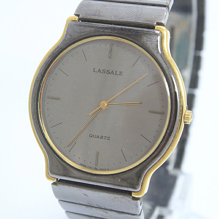 楽天市場】SEIKO(セイコー) ラサール 7751 SS クォーツ メンズ 【中古 