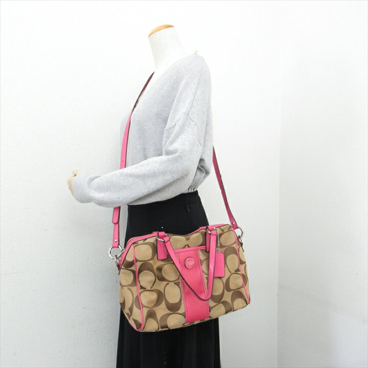 楽天市場】COACH(コーチ) シグネチャー 2WAYバッグ トート ロング 
