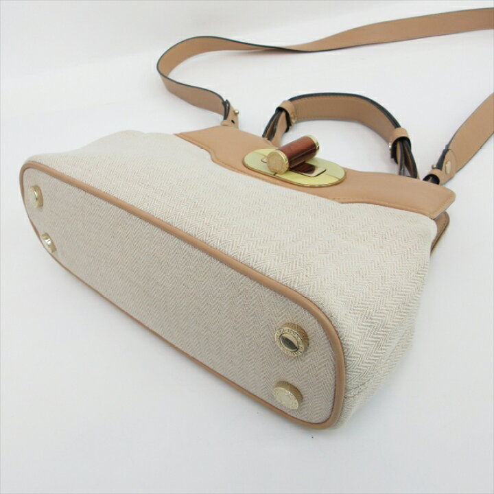 楽天市場】BVLGARI(ブルガリ) イザベラ 2WAYバッグ ベージュ 