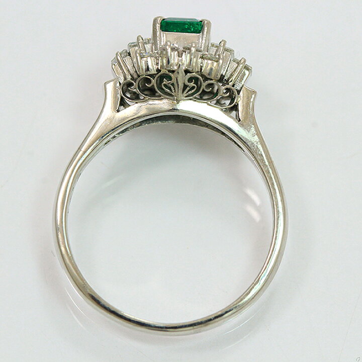 楽天市場】 リング エメラルド 0.71ct/ダイヤモンド 計0.48ct 13号 