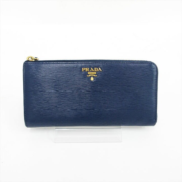 楽天市場】PRADA(プラダ) 長財布 ヴィッテロムーブ 紺 ネイビー 