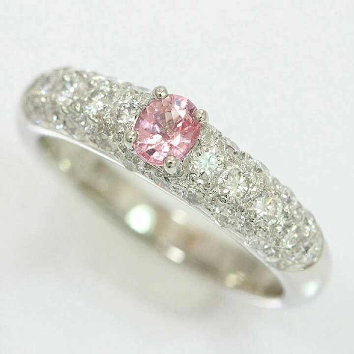 楽天市場】 パパラチアサファイア 0.4ct/ダイヤモンド 計0.85ct リング  
