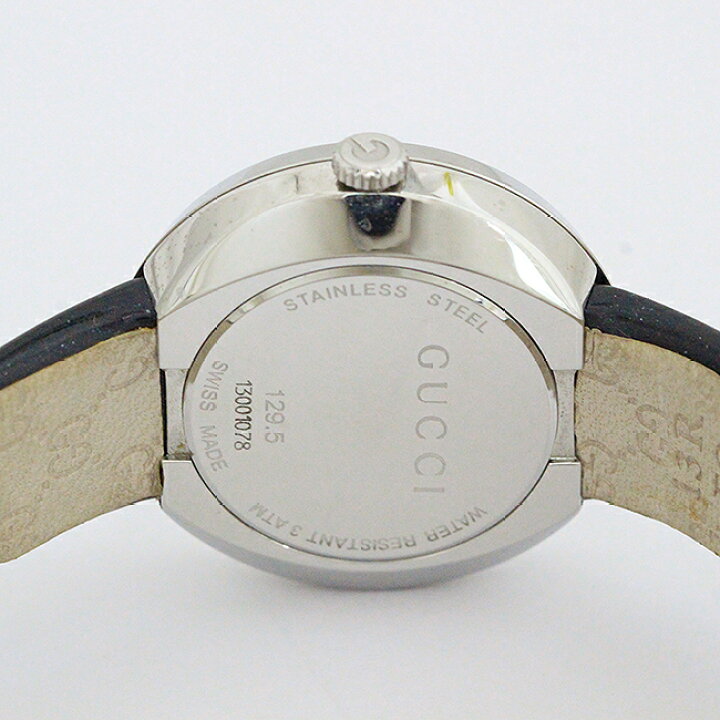 楽天市場】GUCCI(グッチ) ユープレイ 129.5 シルバー文字盤 ステンレス 