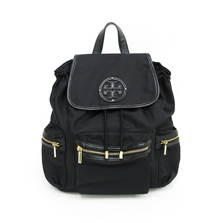 楽天市場】TORY BURCH(トリーバーチ) ロゴ リュック 黒 ブラック 