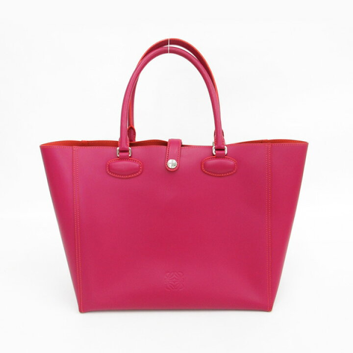 楽天市場】LOEWE(ロエベ) トートバッグ ピンク×オレンジ レザー 