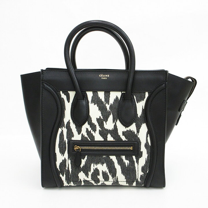 楽天市場】CELINE(セリーヌ) ゼブラ ラゲージ ミニショッパー トート 