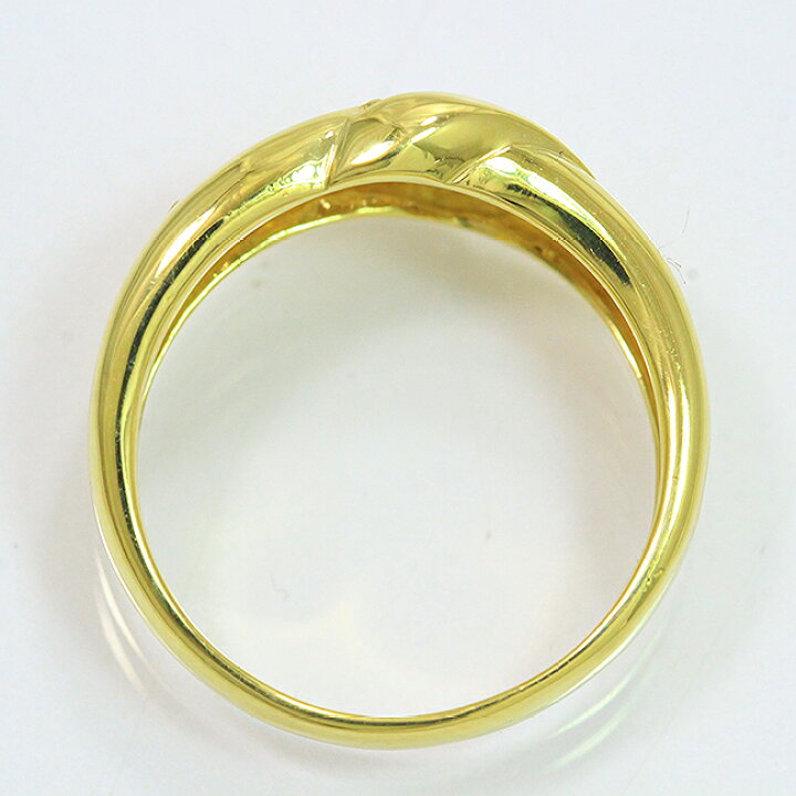 楽天市場】 リング ダイヤモンド 計0.50ct 11.5号 18金イエロー 