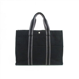HERMES(エルメス) フールトゥGM トートバッグ 黒 ブラック キャンバス【ブランドバッグ】 【中古】 netshop