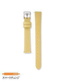 セイコー バンド 腕時計 14mm RS14C14YL 牛革スムース 切身 ステッチ無 バネ棒付き フラットタイプ 新品正規品 SEIKO クリーム色 送料無料