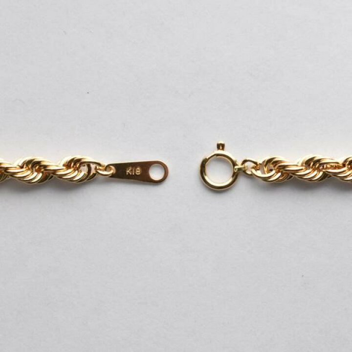 楽天市場】K18 パイプロープ チェーン ネックレス K18 4mm 60cm 新品 