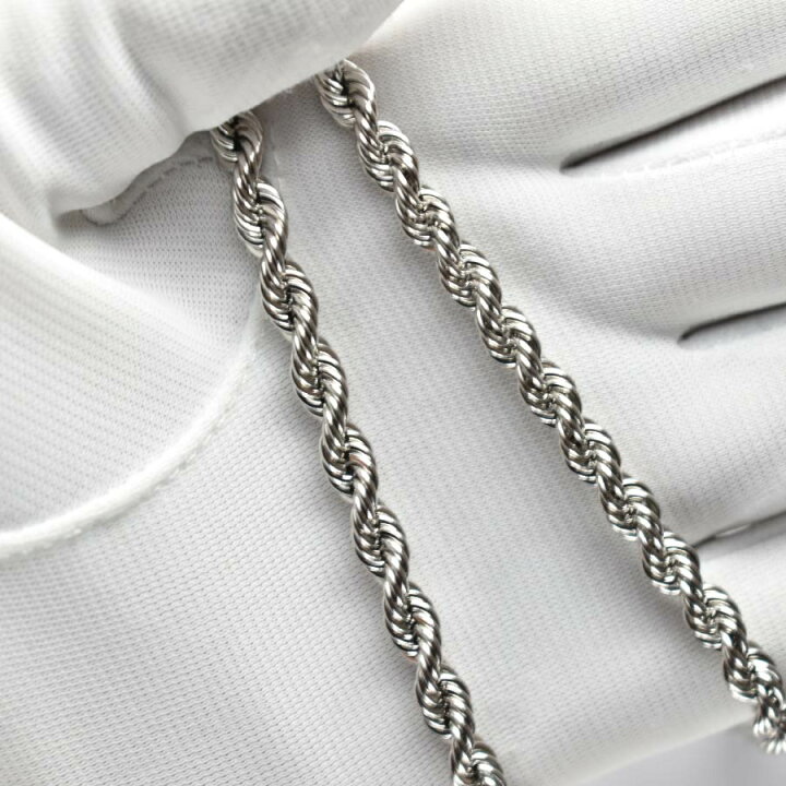 楽天市場】Pt850 パイプロープ チェーン ネックレス Pt850 5mm 50cm  